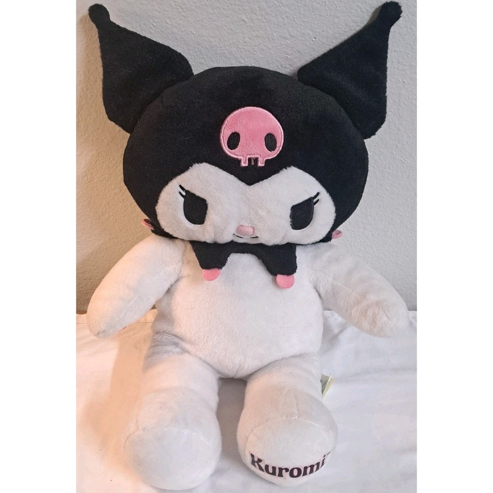 Build A Bear Kuromi Plush 16" Sanrio Black White Pink BAB Stuffed Animal